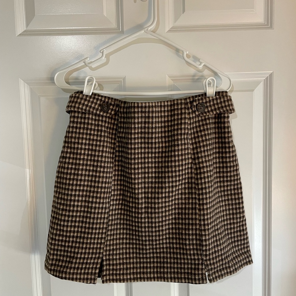 Very J flannel plaid mini skirt school girl cottagecore flannel fall y2k